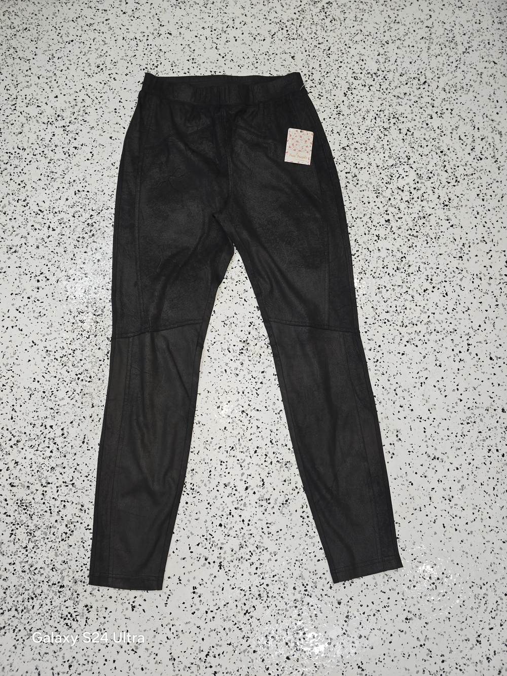 Black Faux Leather Leggings
